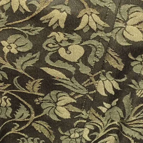 Ralph Lauren black label bustier in olive pattern silk - Picture 2 of 8